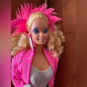 Vintage 80s Rockers Barbie Doll w Mic
